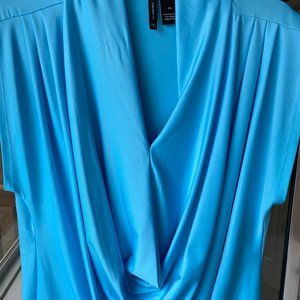 New DIrections Women's XL Turquoise Blouse